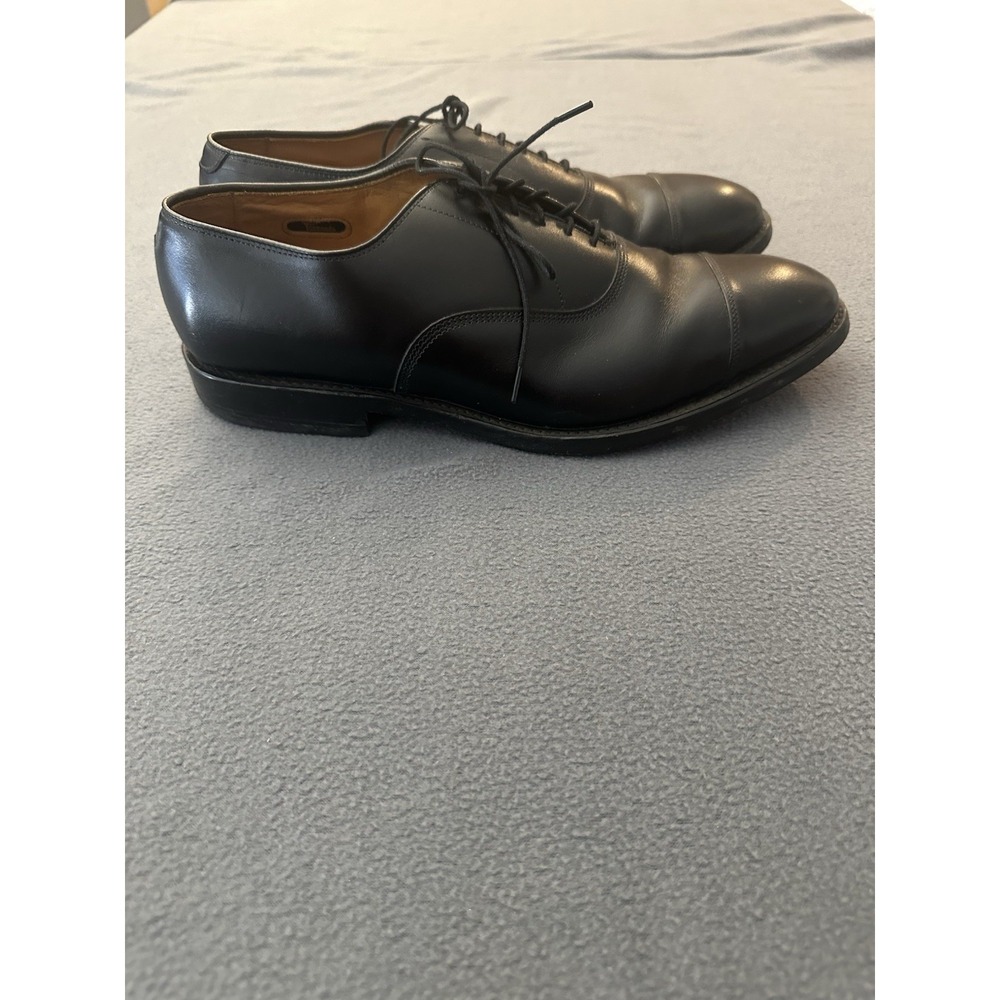 Allen Edmonds Park Avenue Black Leather Cap Toe Oxford Dress Shoes - 9.5